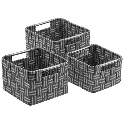 Ensemble 3 pièces de panier à mèches/en rotin tissé