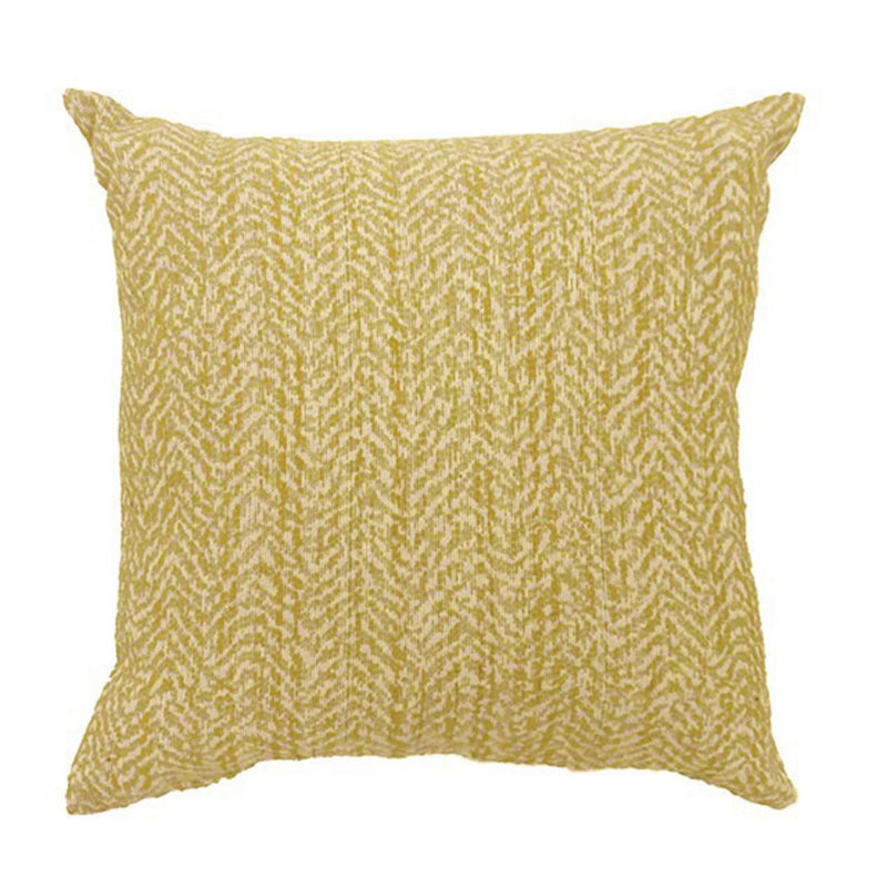 Gail Chevron Cotton Blend Reversible Throw Pillow, 18.8" H x 18.8" W