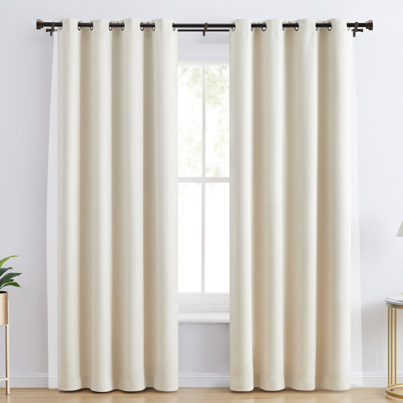 Tringle à rideaux double 1 po en bronze 32 à 84 po, tringle à draperie télescopique robuste avec embouts pour fenêtres