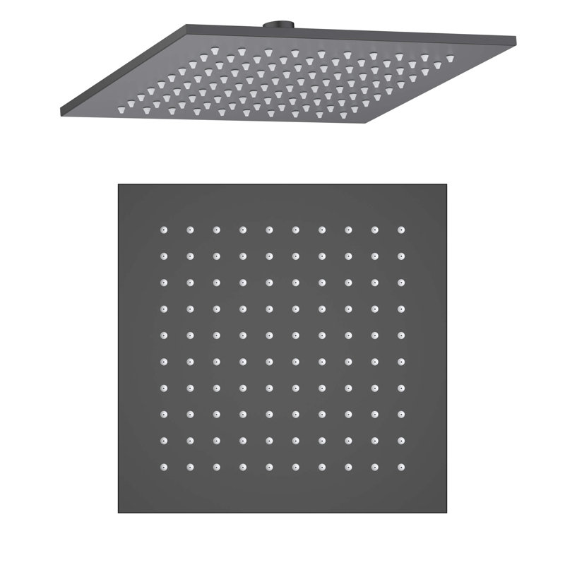 Rain Adjustable Shower Head 1.75 GPM GPM, Matte Black