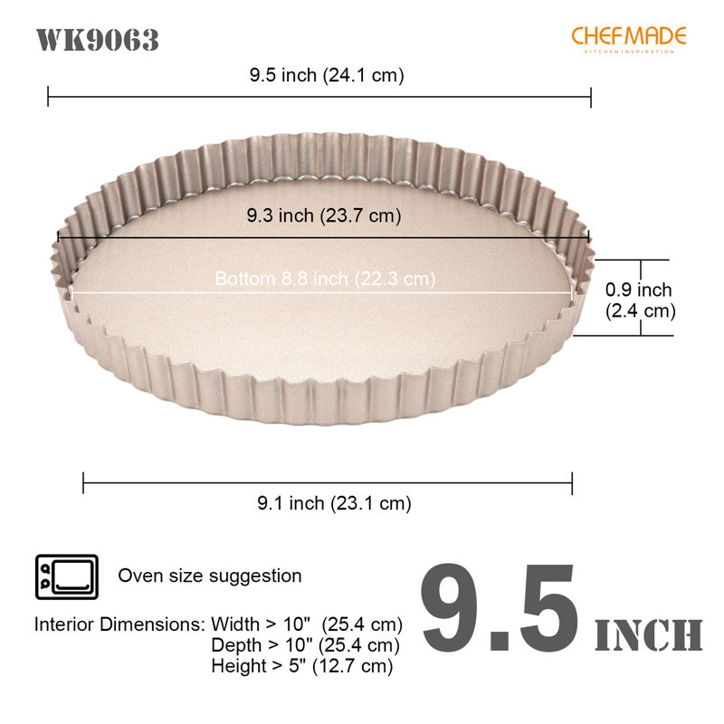 CHEFMADE 9.5 Inch Round Tart Pan