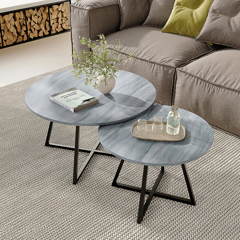 Ensemble de tables basses gigognes Seiji