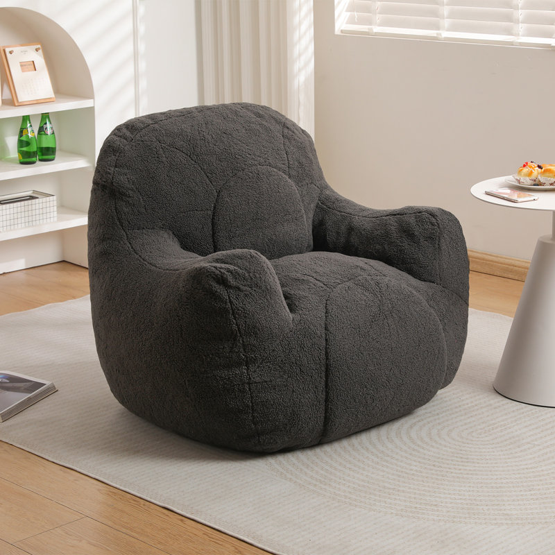 Fauteuil à billes Compression, Ourson gris