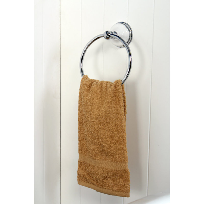 Kingston Brass Victorian Towel Ring, Polished Chrome