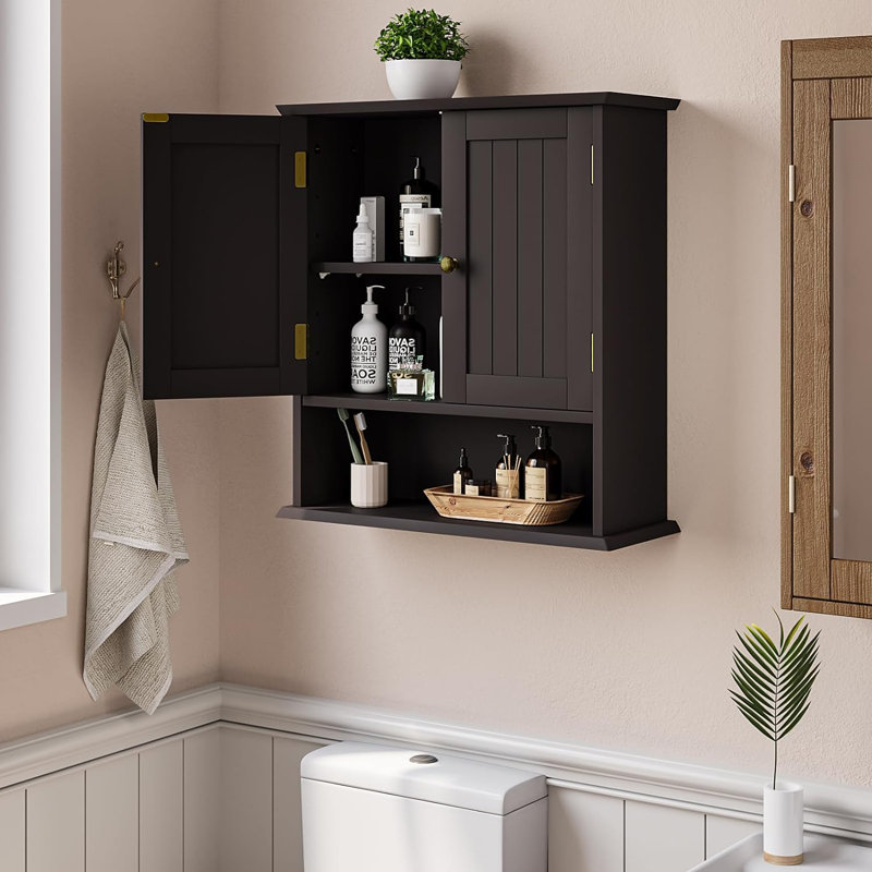 Derrel Bathroom Cabinet, Brown