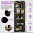5-Tier L-Shaped Corner Bookshelf With LED Lighting & Baffle-1212803342