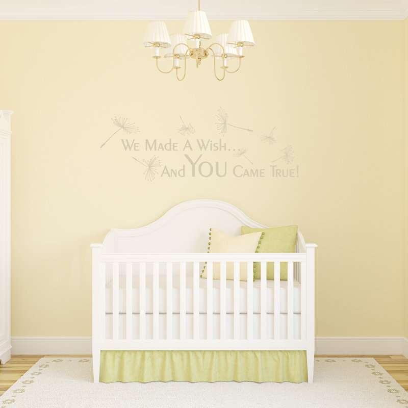 Text & Numbers Non-Wall Damaging Wall Decal, Light Beige