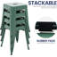 Tabourets de comptoir en métal de 18 pouces, tabourets de salle de classe empilables, chaises de salle à manger en métal sans dossier pour l'intérieur et l'extérieur, tabourets de bar de cuisine (ensemble de 4)-875976472-898822026