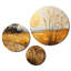 «Prairies Whispers Collage», ensemble de reproductions d'art en métal