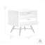 Table de chevet 2 tiroirs 2 tons