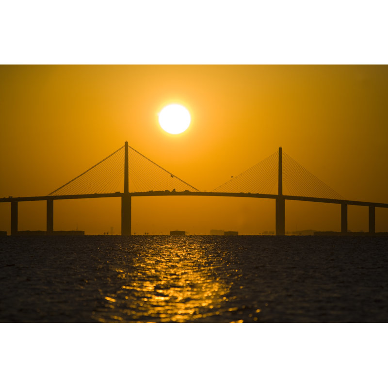 Mariechen Sunshine Skyway Bridge - Wrapped Canvas Print, 30cm H x 46cm W x 3.8cm D