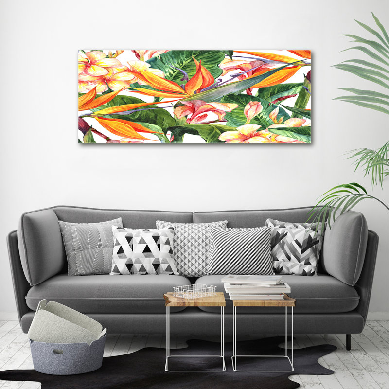 Tropical Flowers - No Frame Painting on Canvas