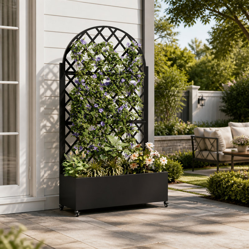 73.21 in. H x 35.43 in. W Lattice Panel Trellis