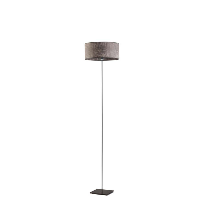 Ayania 150cm Traditional Floor Lamp, Black, Grey Melange