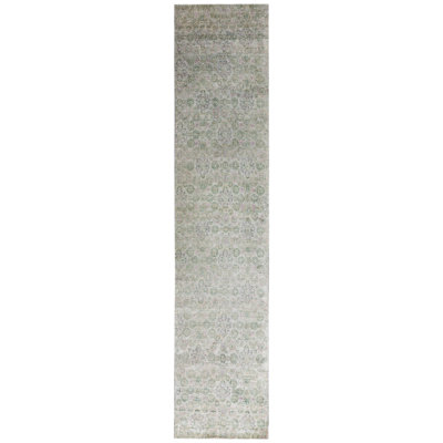 Blue Alchemy Transitional Silk Runner - 2'8" x 12'11"