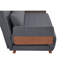 Très grand canapé-lit pliant 3-en-1 de Trio - convertible en lit 10 s, dossier réglable à 3 positions, tissu en lin de coton de qualité supérieure, charnières silencieuses, canapé-lit gris peu encombrant pour petit appartement-625029942