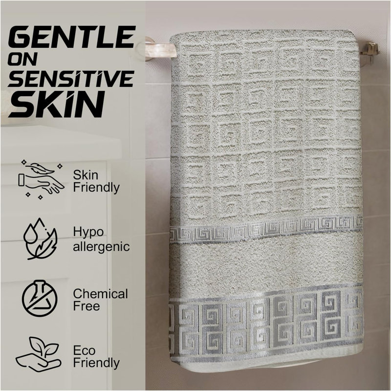 100% Cotton Ultra Light Bath Sheet, Grey