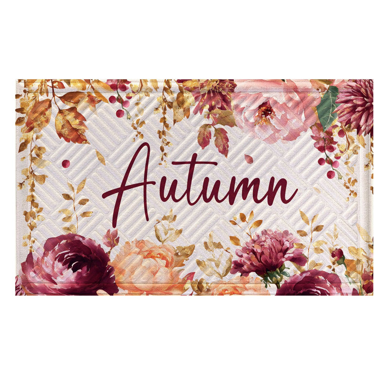 Tapis embossé Autumn Florals