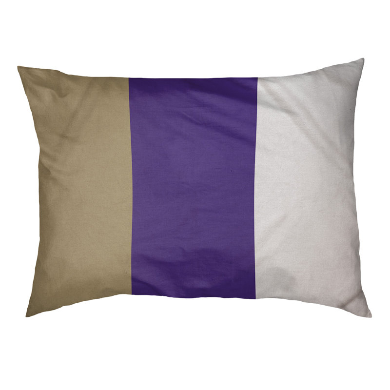 Coussin Washington, Doré / milieu mauve, Moyen (l 28 po x P 18 po x H 9,5 po)