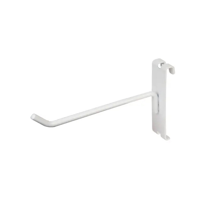 Only Hangers White 6" Gridwall Hooks For Grid Panel Displays 25pcs