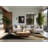 Soft Plush Eddleman Luxury Long Distance Train Posh & Luxe Geometric Area Rug in Brown – Black Binding-1385252172