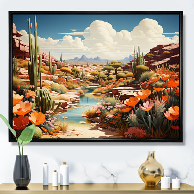 Native Desert Oasis Blooms I - Desert Wall Art