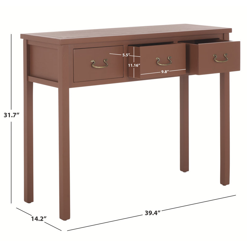 Tabresha 33'' Solid Wood Console Table