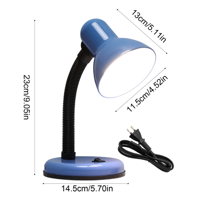 Veilleuse à DEL avec ampoule remplaçable, protection des yeux, lampe de lecture, bureau d'étudiant pour l'apprentissage de 5 watts, trois couleurs
