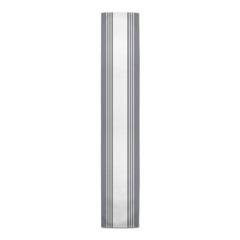 Chemin de table Breyana, P 16 po x L 90 po, Gris foncé