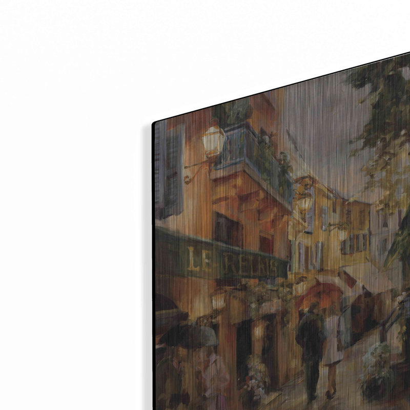 «Evening in Paris» par Marilyn Hageman, art mural en métal, 24 po x 36 po, H 16 po x l 12 po