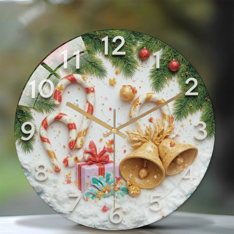 Horloge murale de Noël 12 po