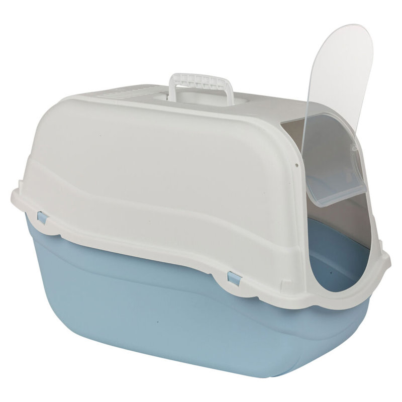 Plastic Litter Box Enclosure, Blue Bottom