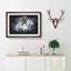 Dalmatian Dog in the Blue - Picture Frame Painting Print-56842113-56842112