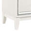 Table de chevet blanche 2 - touche moderne et coffre-fort avec rangement