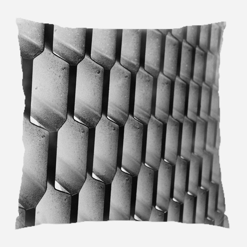 Geometric Microsuede Reversible Throw Pillow