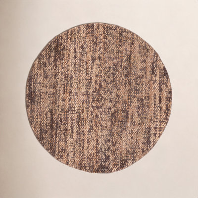 Hand-Woven Abstract Jute Rug