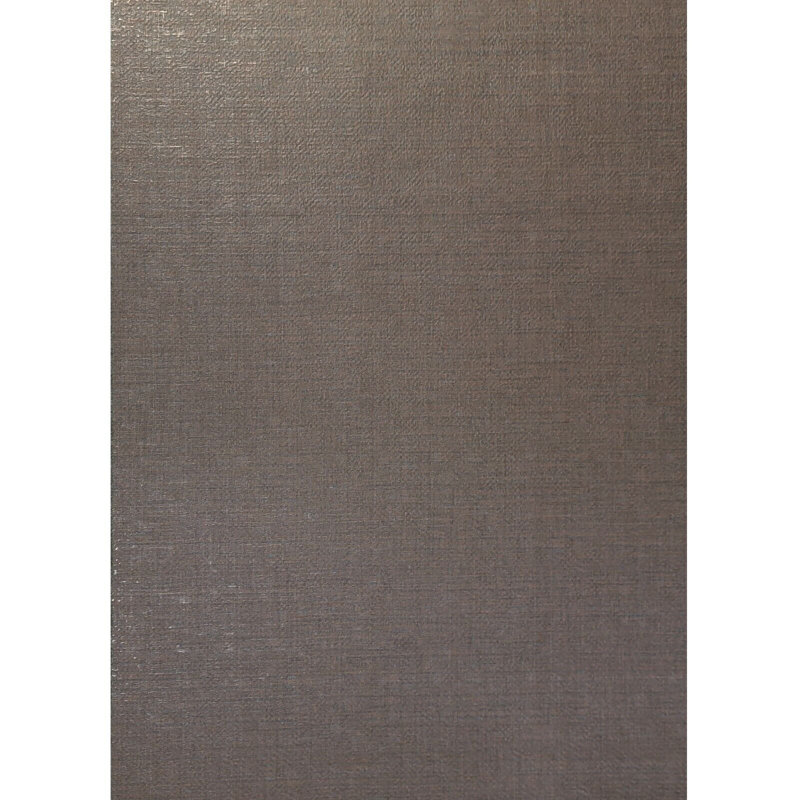 Rouleau de papier peint imitation tissu de ramie, Cuivre, bronze, gris, métallique