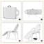 Portable Massage Bed, Adjustable Beauty Table With Storage Shelf For Tools, Folding Salon Tattoo Chair For Facial, Spa, Lash-544026022