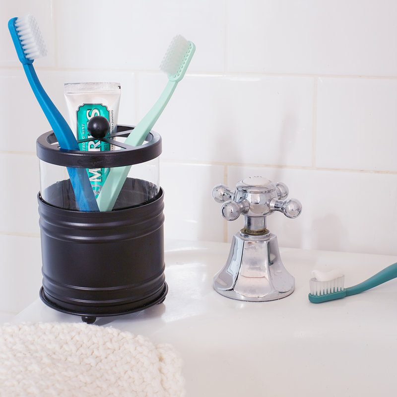 Porte-brosse à dents Bertasi Gerrell, Noir mat