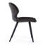 Chaise d'appoint rembourrée Moira en brun foncé