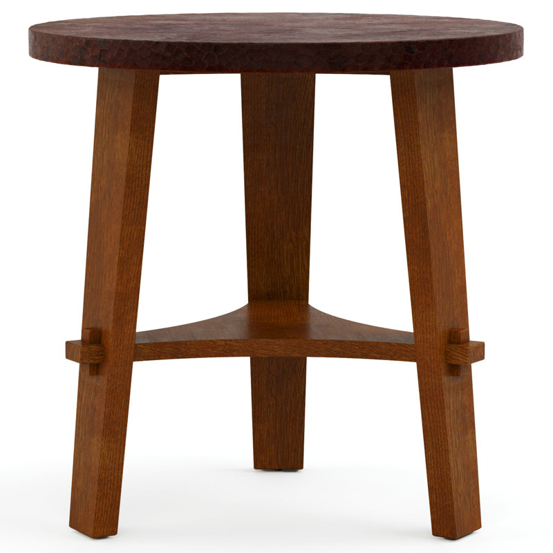 Mission Copper-Top Side Table