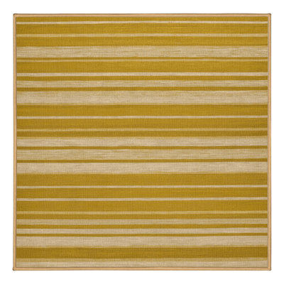 Machine Washable Horizontal Stripes Brown Area Rug