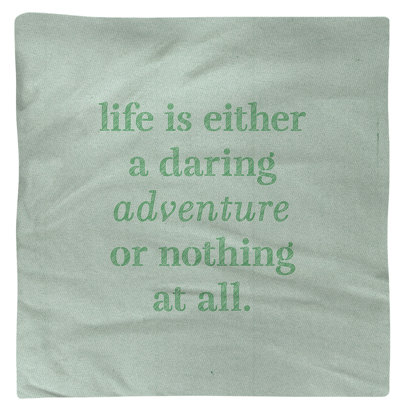 Serviette d’aventure à vie manuscrite