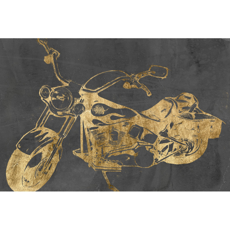 Motorcycle Bling II by Jennifer Goldberger - Wrapped Canvas Art Print, 30cm H x 46cm W