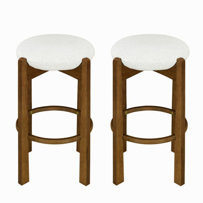 Set of 2 Indoor Upholstered Barstool