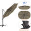 Parasol en porte-à-faux 132 po Rocca-1476940545