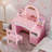 2 in 1 Kids Vanity Set With Mirror And Led Lights-1874142810
