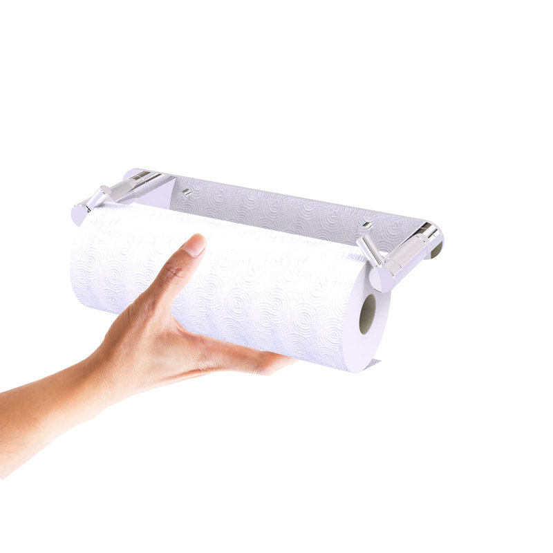 Porte-serviettes de papier mural Fresno, Chrome poli