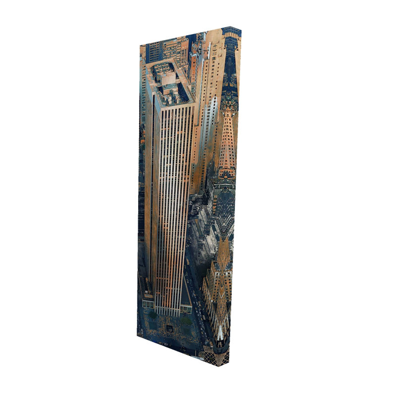 General motors building - Hyperrealist Cities canvas decor