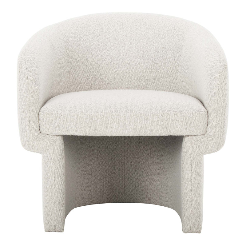 Chaise d'appoint Art Deco avec tissu recyclé et bois certifié FSC